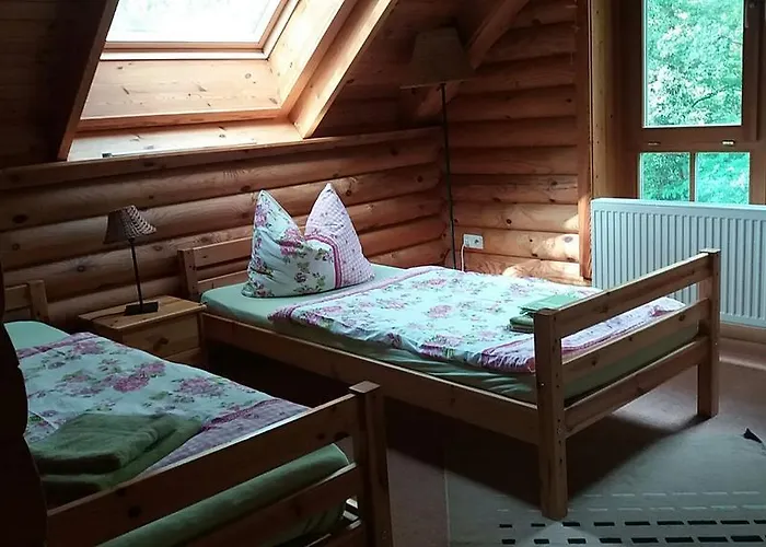 Tatil Evi Holzhaus Am See Zernsdorf